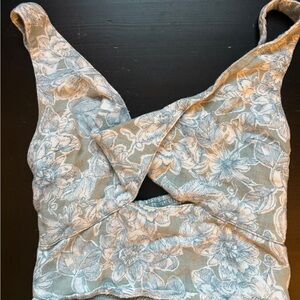 Floral Sleeveless crop top from Abercrombie
